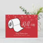 Prettig kerstfeest Rol op 2022 Nieuwjaar Feestdagenkaart (Staand voorkant)