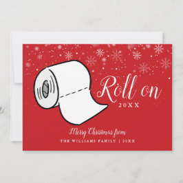 Prettig kerstfeest Rol op 2022 Nieuwjaar Feestdagenkaart