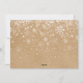 Prettig kerstfeest Rol op nieuwjaar Rustiek plezie Feestdagenkaart (Achterkant)