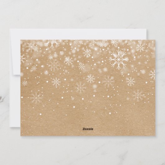 Prettig kerstfeest Rol op nieuwjaar Rustiek plezie Feestdagenkaart (Achterkant)