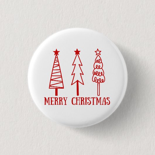 Prettig kerstfeest ronde button 3,2 cm (Voorkant)