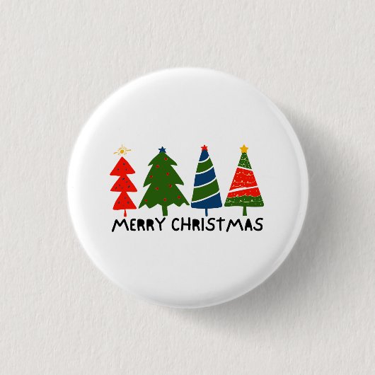 Prettig kerstfeest ronde button 3,2 cm (Voorkant)