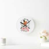 Prettig kerstfeest ronde klok (Huis)
