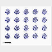 Prettig kerstfeest ronde sticker (Vel)
