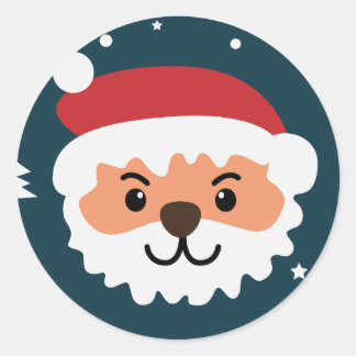 Prettig kerstfeest ronde sticker