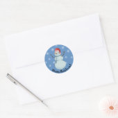Prettig kerstfeest ronde sticker (Envelop)