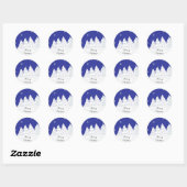 Prettig kerstfeest ronde sticker (Vel)