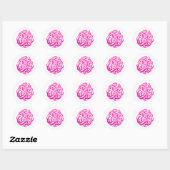 Prettig kerstfeest ronde sticker (Vel)