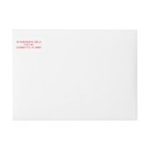 Prettig kerstfeest Rood en Wit Schrift Eenvoudig (Voorkant)