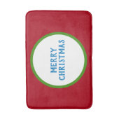 Prettig kerstfeest Rood Groen Blauw Badmat (Voorkant Verticaal)