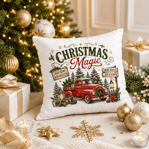 Prettig kerstfeest Rood Groen Citaat Worp Kussen D