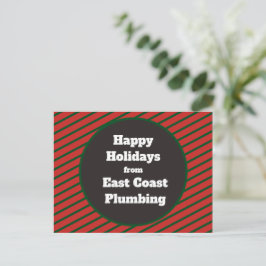 Prettig Kerstfeest Rood Groen Zakelijke Promotie Briefkaart