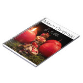 Prettig kerstfeest Rood notitieboek (Linkerzijde)