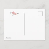 Prettig Kerstfeest Roze Krans | Kerst Fotokaart Feestdagenkaart (Achterkant)