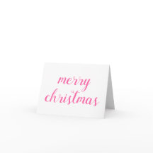 Prettig kerstfeest Roze Schrift