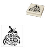 Prettig kerstfeest rubberstempel (Gestempeld)