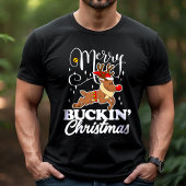 Prettig Kerstfeest Rudolph Rendier Grappig T-shirt