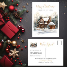 Prettig Kerstfeest Rustiek Nieuw Huis Verhuisberic