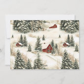 Prettig Kerstfeest Rustieke Bos Familie Foto Feestdagenkaart (Achterkant)