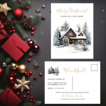 Prettig Kerstfeest Rustieke Huis Verhuisbericht