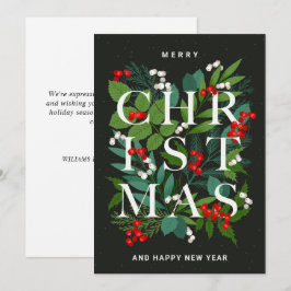 Prettig Kerstfeest Rustieke Zakelijke Groet Feestdagenkaart