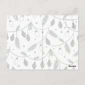 Prettig kerstfeest Sage Briefkaart (Achterkant)