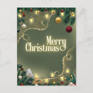 Prettig kerstfeest Sage Briefkaart