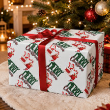 Prettig kerstfeest Santa geruite matte