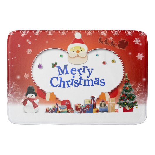 Prettig kerstfeest, Santa's Liefde Badmat (Voorkant)