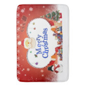 Prettig kerstfeest, Santa's Liefde Badmat (Voorkant Verticaal)