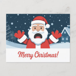 Prettig kerstfeest santeklaas feestdagenkaart