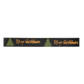Prettig kerstfeest satijnen lint (Voorkant)