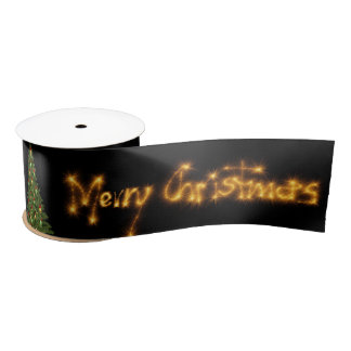 Prettig kerstfeest satijnen lint