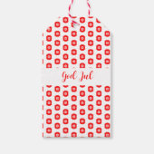 Prettig Kerstfeest Scandinavisch patroon cadeau Cadeaulabel (Voorkant)