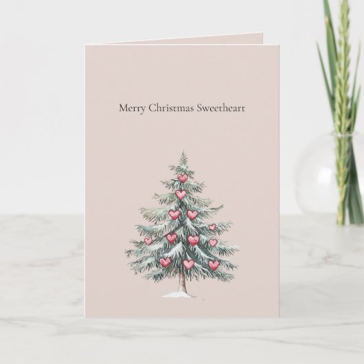 Prettig kerstfeest schatje kaart (Voorkant)