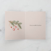 Prettig kerstfeest schatje kaart (Binnen)