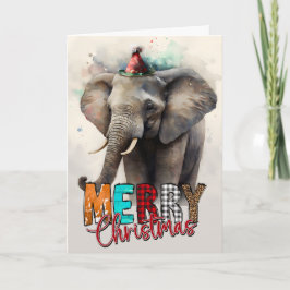 Prettig kerstfeest Schattig Gelukkige Kerstman Oli Kaart