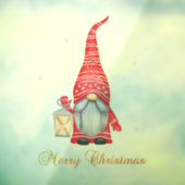 Prettig kerstfeest Schattige kabouter Raamsticker (Vel 3)