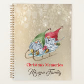 Prettig kerstfeest, Schattige kabouters slee Planner (Voorkant)