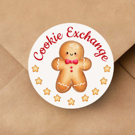Prettig kerstfeest Schattige kerstman van gemberko Ronde Sticker