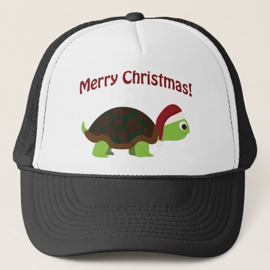 Prettig kerstfeest! Schildpad Trucker Pet (Voorkant)