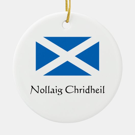Prettig kerstfeest Schotland Ornament (Voorkant)