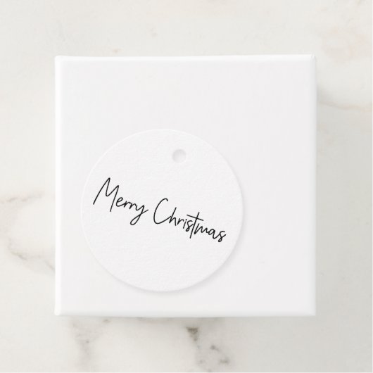 Prettig kerstfeest script bedankjes labels (In situ)