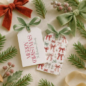Prettig kerstfeest script cadeaulabel