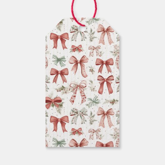 Prettig kerstfeest script cadeaulabel (Achterkant)