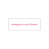 Prettig kerstfeest Script Zelfinktende Stempel (Design)