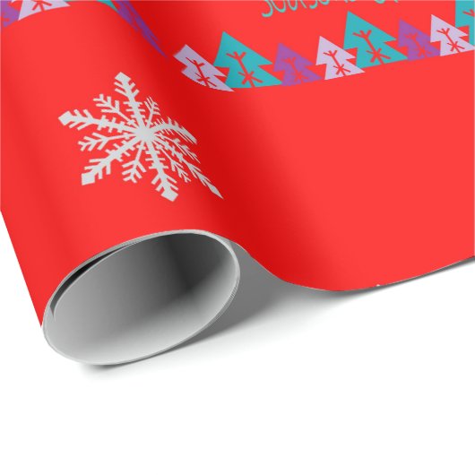 Prettig kerstfeest Seizoensgroeten Inpakpapier (Rol Hoek)