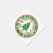 Prettig kerstfeest servet (Hoek)