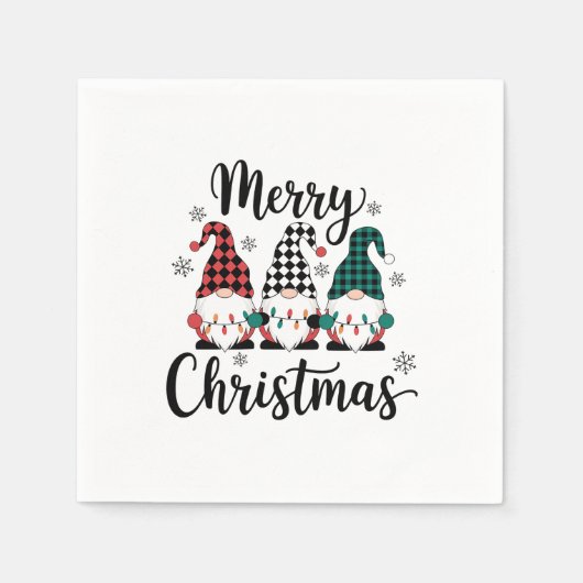 Prettig kerstfeest servet (Voorkant)