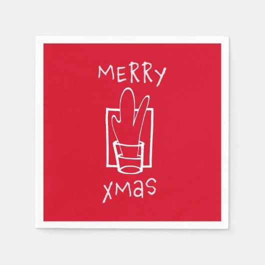 Prettig Kerstfeest Servet (Voorkant)